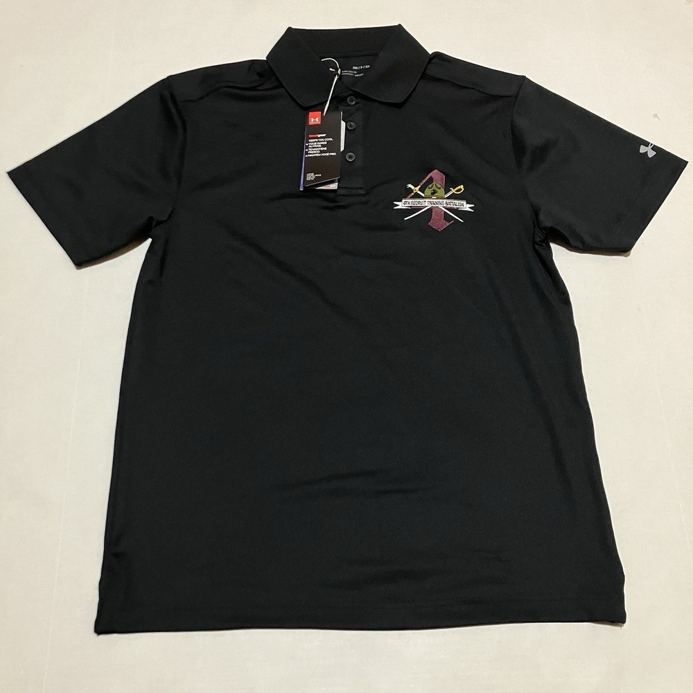 Under Armour Fourth Recruit‎ Training Battalion Black Loose Heatgear Shirt Small
